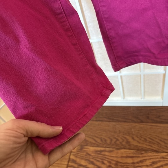 Chicos Pink So Slimming Girlfriend Slim Leg Crop Pants Stretch Szie 2.5. US Sz14 - Picture 4 of 7